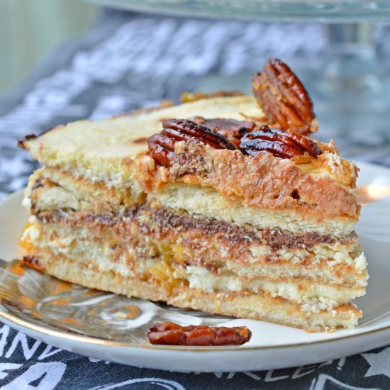 Pumpkin & Chocolate Biscuit Cake