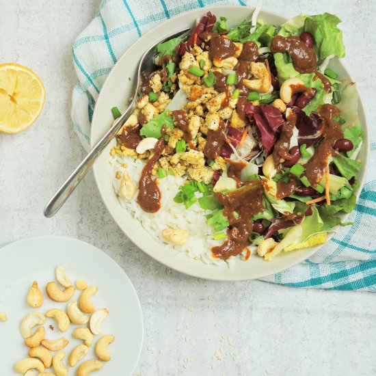 Vegan Asian Salad with Smoked Tofu