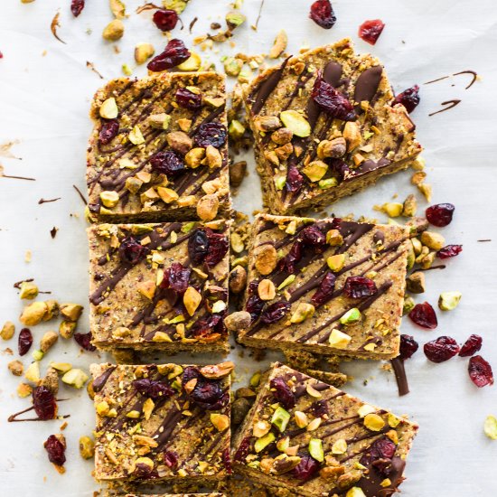 Pistachio & Cranberry Protein Bars