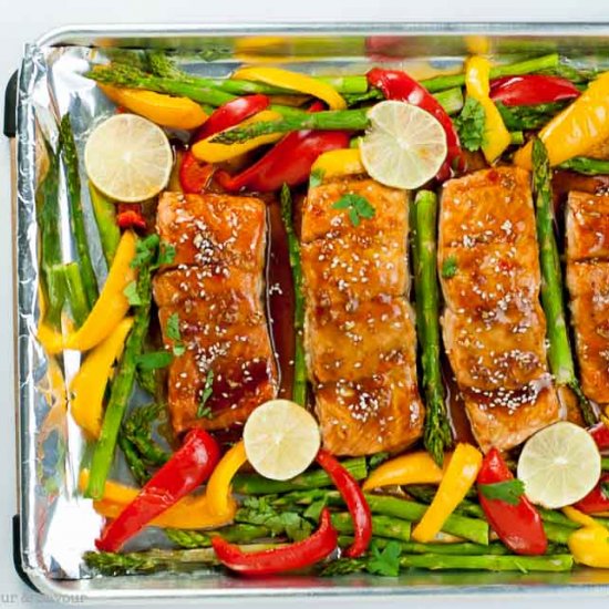 Thai Chili Sheet Pan Salmon