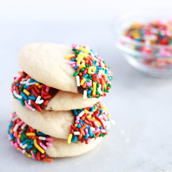 Chocolate Dipped Sugar Cookies