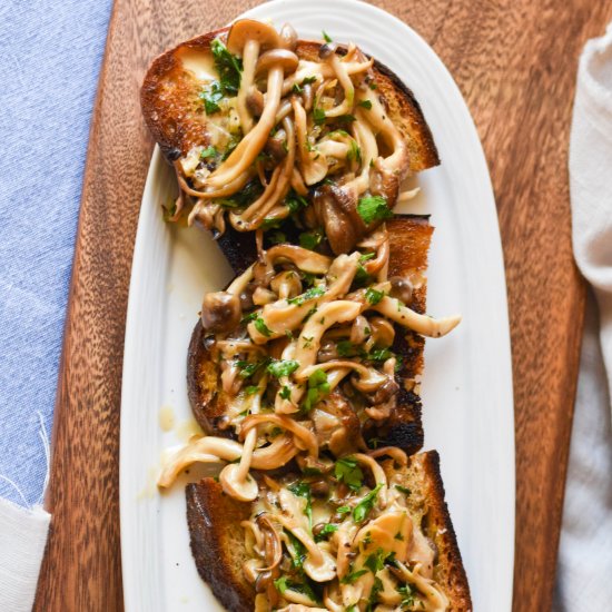 Fancy Mushroom Toasts