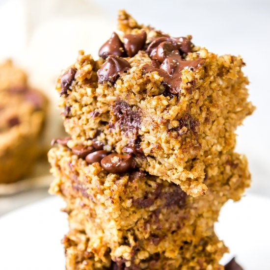 Chocolate Chip Pumpkin Oat Bars