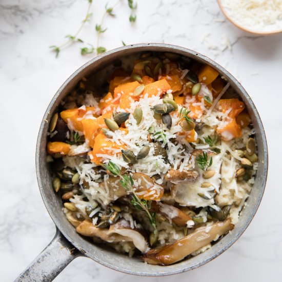 Low-Carb Pumpkin & Mushroom Risotto