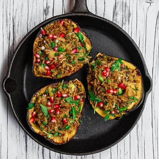 Mediterranean Stuffed Acorn Squash