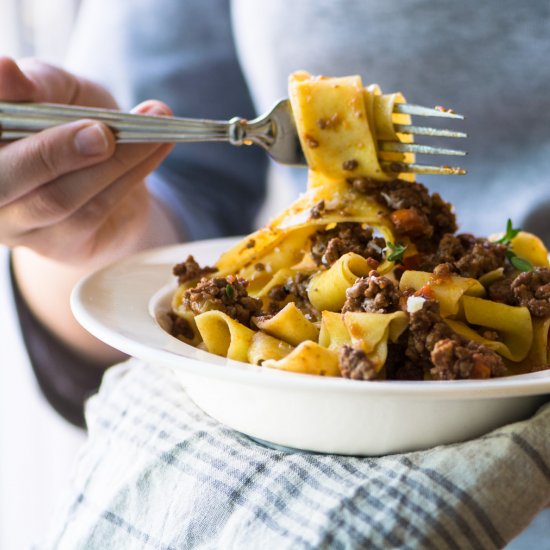 Easy Pasta Bolognese