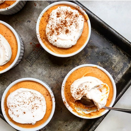 Pumpkin Mousse with Cinnamon Cream