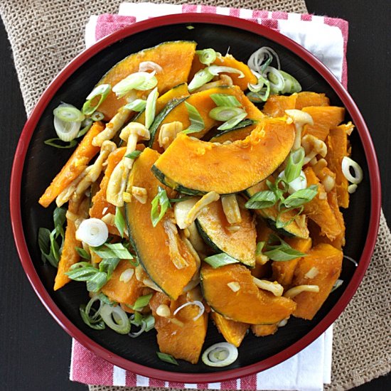 Kabocha Shimeji Stir Fry