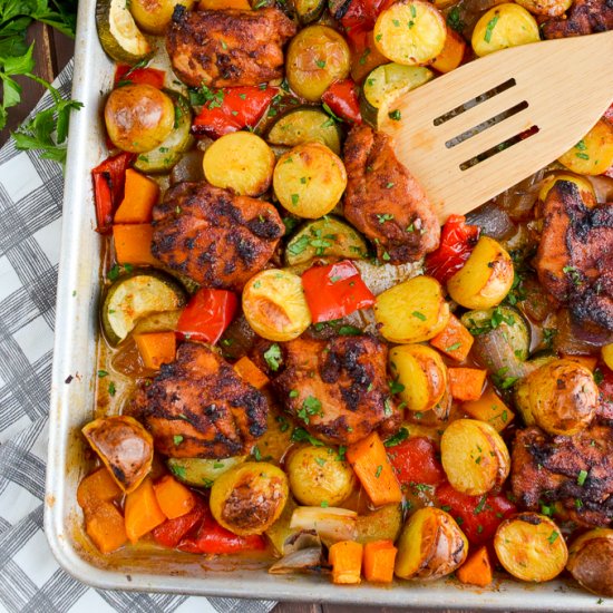 Chicken, Vegetable, Tray Bake