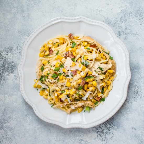 Easy Creamy Leftover Turkey Pasta