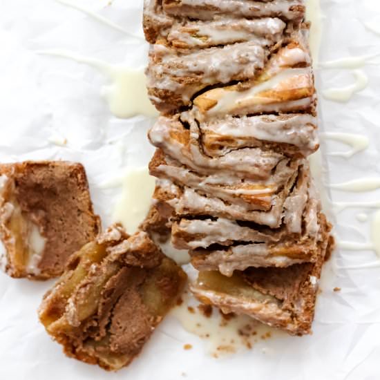 Cinnamon Tahini Pull-Apart Bread