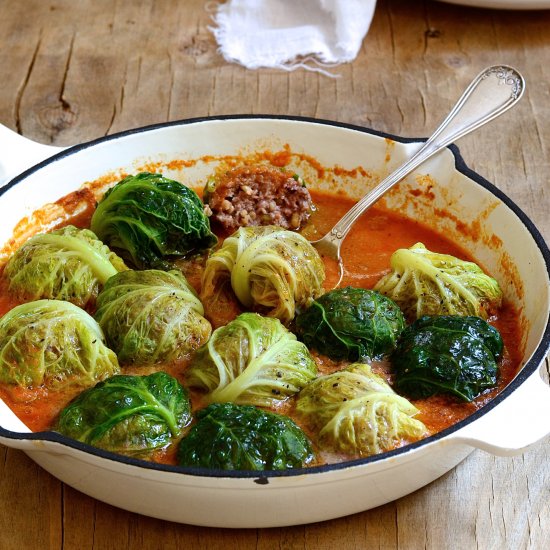 Stuffed Savoy Cabbage Rolls