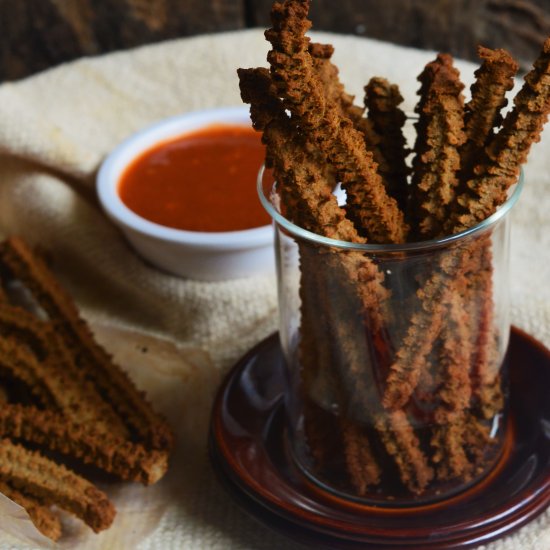 Baked Raw Banana Flour Churros