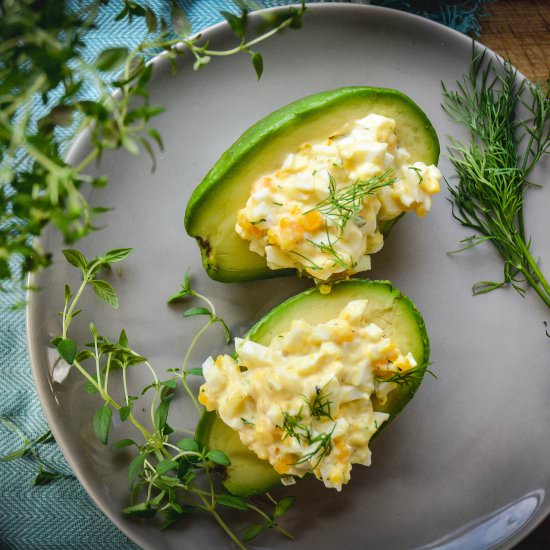 Avocado and Egg Salad Cups