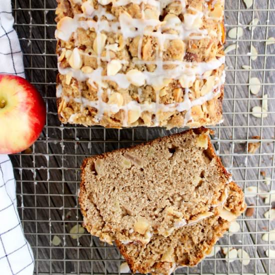 Apple Cardamom Streusel Bread