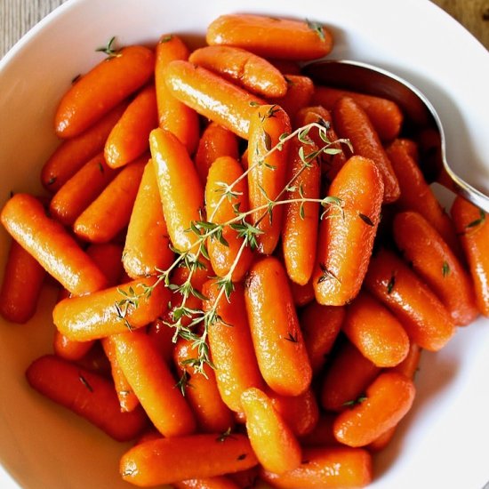 Honey Brown Sugar Glazed Carrots