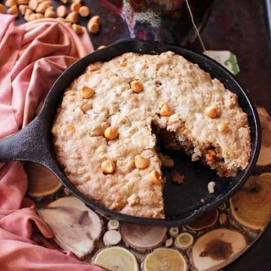 Oatmeal Butterscotch Skillet Cookie