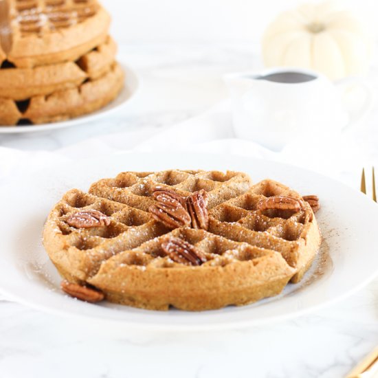 Whole Wheat Pumpkin Waffles