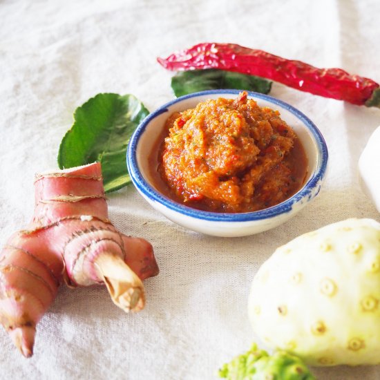 Homemade Thai Red Curry Paste