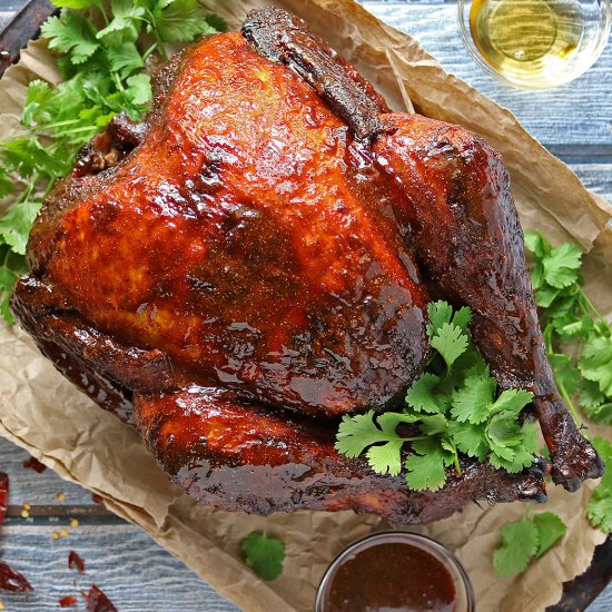 Easy Spicy Honey Glazed Turkey