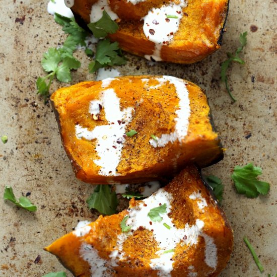 Spiced Roasted Kabocha Squash