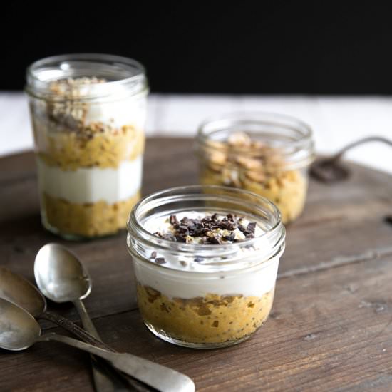 Pumpkin Pie Yogurt Overnight Oats