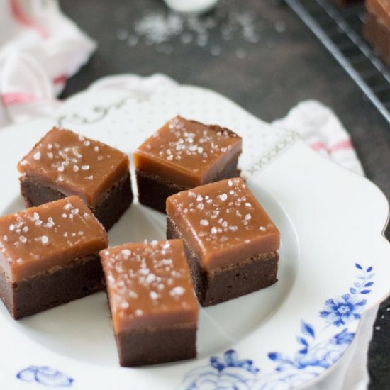 Salted caramel brownies