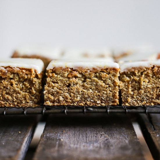 Lemon Iced Stem Ginger Parkin