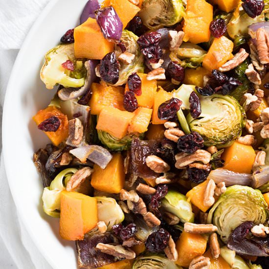 Cranberry Pecan Roasted Vegetables