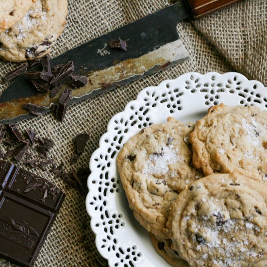 Salted Chocolate Oatmeal Cookies