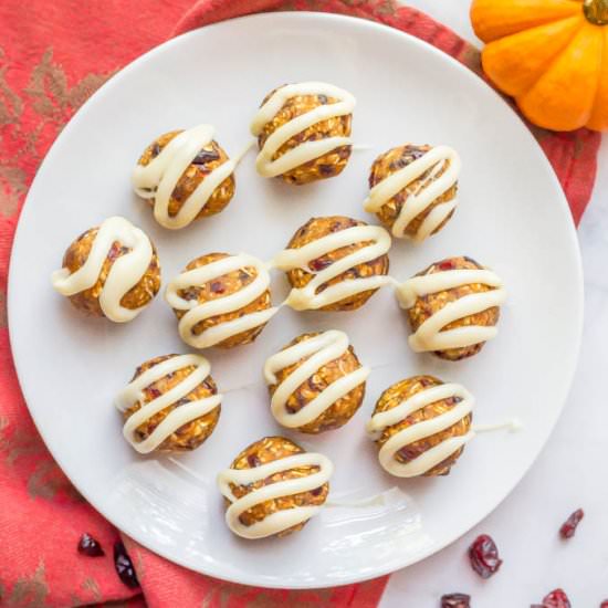 Pumpkin cranberry energy balls