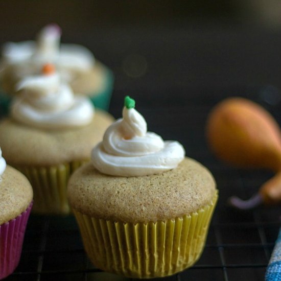 Eggless Pumpkin Pie Cupcakes