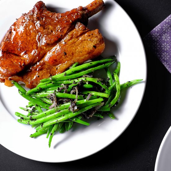 Orange Marmalade Glazed Chops