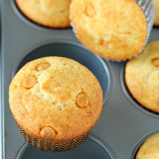 Eggless Butterscotch Cupcakes