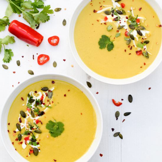 Butternut & Lentil Coconut Soup