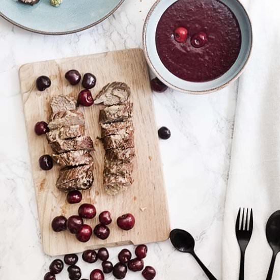 Iberian Tenderloin with Cherry Pure