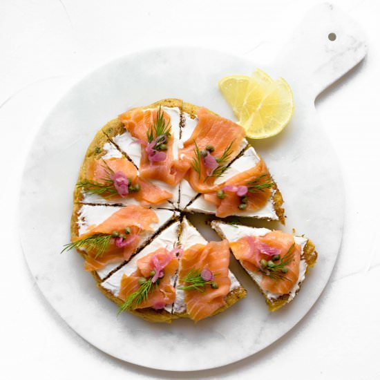 Smoked Salmon Chive Pancakes