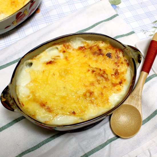 Potato Gratin with Bechamel Sauce