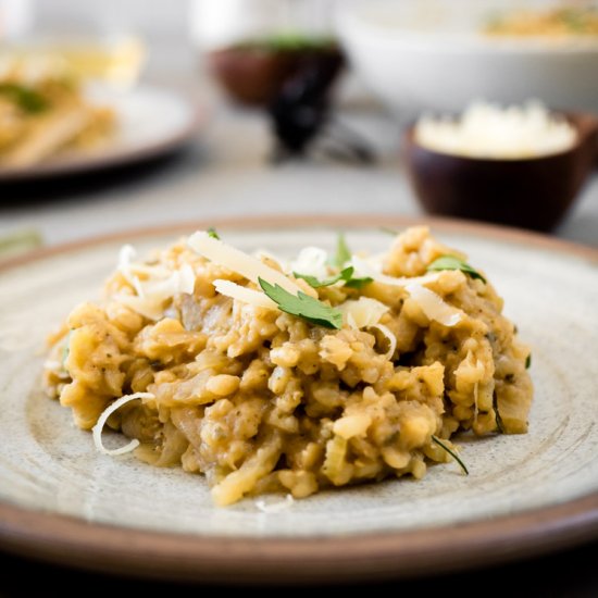 Brown Rice Risotto w/ Apple & Sage