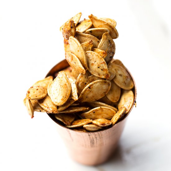 Brown Sugar Sriracha Pumpkin Seeds