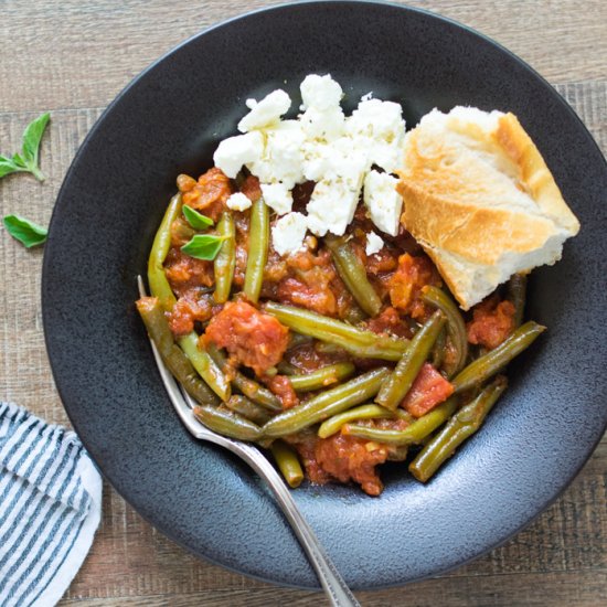 Greek Style Green Beans