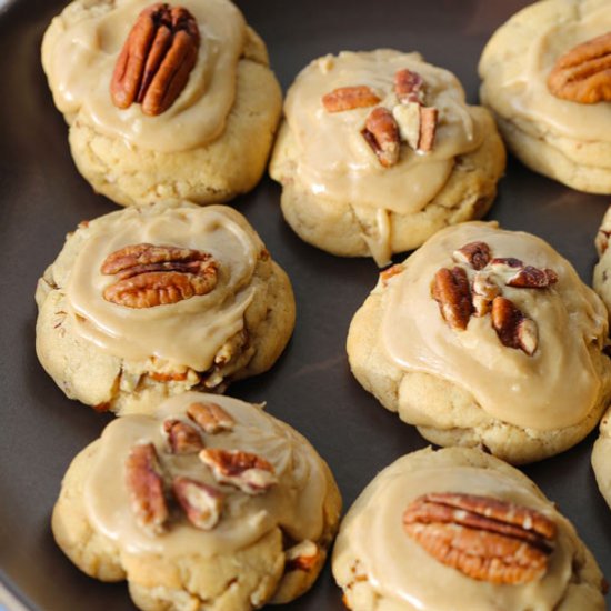 Pecan Cookies with Frosting