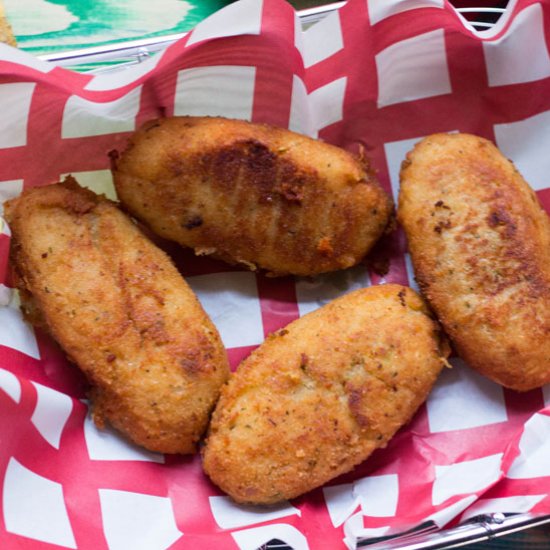 Spaghetti Squash & Potato Croquette