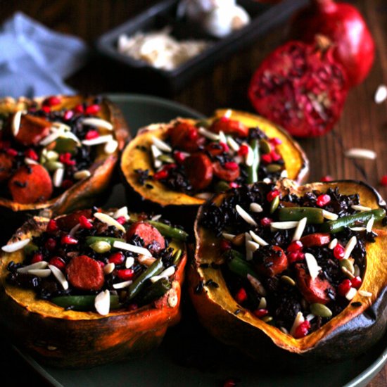 Stuffed Holiday Acorn Squash