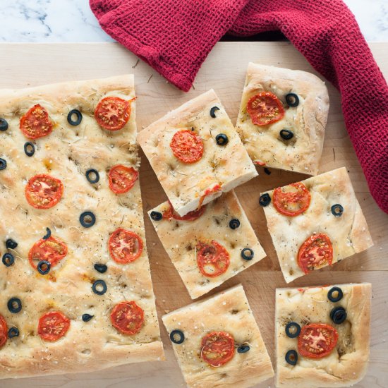 Easy Focaccia with Rosemary