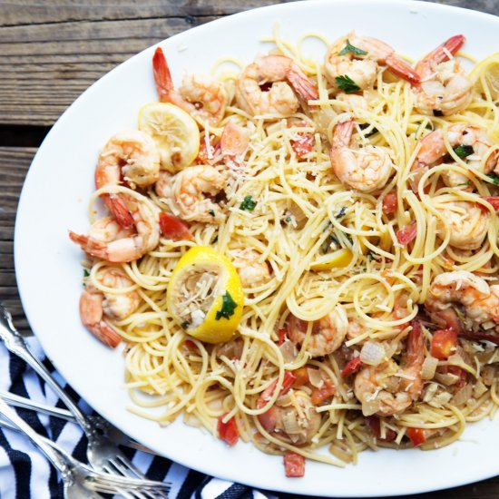 Garlic Lemon Shrimp Scampi