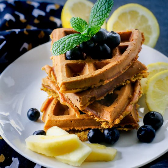 Lemon Nog Waffles