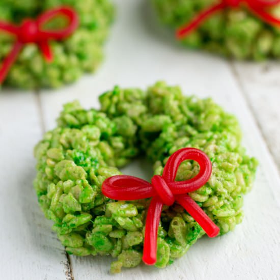 Rice Krispie Wreaths