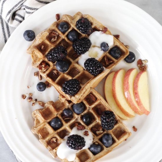 Banana Blender Waffles