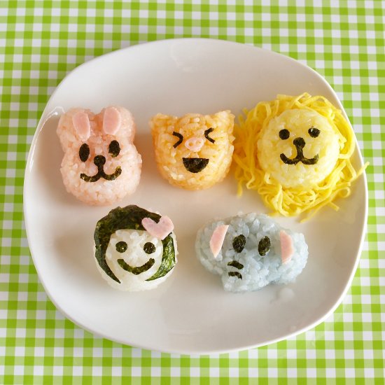 Kawaii Animal Onigiri Rice Balls